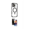 MARSİLYAN™- iPhone 16 Pro Kılıf Eksen Klasik Koleksiyonu - Siyah 3D Antistatik Mat Seramik Nano Ekran Koruyucu