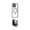 MARSİLYAN™- iPhone 16 Pro Kılıf Eksen Klasik Koleksiyonu - Siyah 3D Antistatik Mat Seramik Nano Ekran Koruyucu
