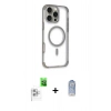 MARSİLYAN™- iPhone 16 Pro Kılıf Eksen Klasik Koleksiyonu - Siyah Joko Magic 5D Cam + Raze Metal Kamera Lens - BZ