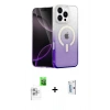 MARSİLYAN™- iPhone 16 Pro Kılıf Eksen Minimal Özel Seri - Siyah Bilvis 0.18mm Plus Cam Ekran Koruyucu + Raze Metal Kamera Lens - BZ
