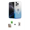 MARSİLYAN™- iPhone 16 Pro Kılıf Eksen Minimal Özel Seri - Siyah Bilvis 3D Cam Ekran Koruyucu + Raze Metal Kamera Lens - CLTM