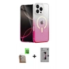 MARSİLYAN™- iPhone 16 Pro Kılıf Eksen Minimal Özel Seri - Siyah Bilvis 3D Mat Cam Ekran Koruyucu + Raze Metal Kamera Lens - CLTM