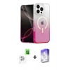 MARSİLYAN™- iPhone 16 Pro Kılıf Eksen Minimal Özel Seri - Siyah Bilvis 5in1 3D Magic Cam Ekran Koruyucu + Raze Metal Kamera Lens - BZ