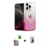MARSİLYAN™- iPhone 16 Pro Kılıf Eksen Minimal Özel Seri - Siyah Bilvis Hayalet Cam Ekran Koruyucu + Raze Metal Kamera Lens - CLTM