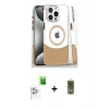 MARSİLYAN™- iPhone 16 Pro Kılıf İz Asil Prime - Siyah Joko Magic 5D Hayalet Cam + Raze Metal Kamera Lens - BZ