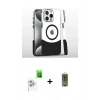 MARSİLYAN™- iPhone 16 Pro Kılıf İz Asil Prime - Siyah Joko Magic 5D Hayalet Cam + Raze Metal Kamera Lens - BZ