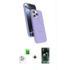 MARSİLYAN™- iPhone 16 Pro Kılıf İz Işık Koleksiyonu - Siyah 360 Mat Full Body Arka Koruyucu + Raze Metal Kamera Lens - BZ