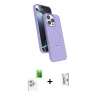 MARSİLYAN™- iPhone 16 Pro Kılıf İz Işık Koleksiyonu - Siyah Bilvis 0.18mm Plus Cam Ekran Koruyucu + Raze Metal Kamera Lens - BZ