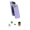 MARSİLYAN™- iPhone 16 Pro Kılıf İz Işık Koleksiyonu - Siyah Buffer Cam Ekran Koruyucu + Raze Metal Kamera Lens - BZ
