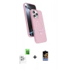MARSİLYAN™- iPhone 16 Pro Kılıf İz Işık Koleksiyonu - Siyah Buffer Hayalet Cam Ekran Koruyucu + Raze Metal Kamera Lens - BZ