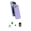MARSİLYAN™- iPhone 16 Pro Kılıf İz Işık Koleksiyonu - Siyah Buffer Hayalet Cam Ekran Koruyucu + Raze Metal Kamera Lens - BZ
