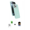 MARSİLYAN™- iPhone 16 Pro Kılıf İz Işık Koleksiyonu - Siyah Buffer Hayalet Cam Ekran Koruyucu + Raze Metal Kamera Lens - BZ