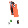 MARSİLYAN™- iPhone 16 Pro Kılıf İz Işık Koleksiyonu - Siyah Buffer Hayalet Cam Ekran Koruyucu + Raze Metal Kamera Lens - BZ