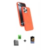 MARSİLYAN™- iPhone 16 Pro Kılıf İz Işık Koleksiyonu - Siyah Buffer Hayalet Cam Ekran Koruyucu + Raze Metal Kamera Lens - SH