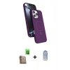 MARSİLYAN™- iPhone 16 Pro Kılıf İz Işık Koleksiyonu - Siyah Joko Magic 5D Cam + Raze Metal Kamera Lens - CLTM