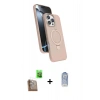 MARSİLYAN™- iPhone 16 Pro Kılıf İz Işık Koleksiyonu - Siyah Joko Magic 5D Cam + Raze Metal Kamera Lens - CLTM
