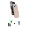 MARSİLYAN™- iPhone 16 Pro Kılıf İz Işık Koleksiyonu - Siyah Joko Magic 5D Cam + Siyah Raze Metal Kamera Lens