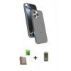 MARSİLYAN™- iPhone 16 Pro Kılıf İz Işık Koleksiyonu - Siyah Joko Magic 5D Hayalet Cam + Raze Metal Kamera Lens - CLTM