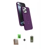 MARSİLYAN™- iPhone 16 Pro Kılıf İz Işık Koleksiyonu - Siyah Joko Magic 5D Hayalet Cam + Raze Metal Kamera Lens - CLTM