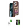 MARSİLYAN™- iPhone 16 Pro Kılıf İz Minimal Koleksiyonu - Şeffaf 360 Full Body Arka Koruyucu + Raze Metal Kamera Lens - BZ
