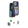 MARSİLYAN™- iPhone 16 Pro Kılıf İz Minimal Koleksiyonu - Siyah Bilvis 3D Cam Ekran Koruyucu + Raze Metal Kamera Lens - SH