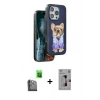 MARSİLYAN™- iPhone 16 Pro Kılıf İz Minimal Koleksiyonu - Siyah Bilvis 3D Mat Cam Ekran Koruyucu + Raze Metal Kamera Lens - SH