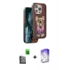 MARSİLYAN™- iPhone 16 Pro Kılıf İz Minimal Koleksiyonu - Siyah Bilvis 5in1 3D Magic Cam Ekran Koruyucu + Raze Metal Kamera Lens - SH