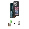 MARSİLYAN™- iPhone 16 Pro Kılıf İz Minimal Koleksiyonu - Siyah Bilvis Hayalet Cam Ekran Koruyucu + Raze Metal Kamera Lens - CLTM