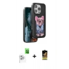 MARSİLYAN™- iPhone 16 Pro Kılıf İz Minimal Koleksiyonu - Siyah Buffer Cam Ekran Koruyucu + Raze Metal Kamera Lens - BZ