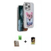 MARSİLYAN™- iPhone 16 Pro Kılıf İz Minimal Koleksiyonu - Siyah Buffer Cam Ekran Koruyucu + Raze Metal Kamera Lens - CLTM