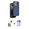 MARSİLYAN™- iPhone 16 Pro Kılıf Kıvılcım Çizgi Serisi - Siyah Bilvis 5in1 3D Magic Cam Ekran Koruyucu + Raze Metal Kamera Lens - CLTM