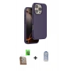 MARSİLYAN™- iPhone 16 Pro Kılıf Kıvılcım Çizgi Serisi - Siyah Joko Magic 5D Cam + Raze Metal Kamera Lens - CLTM