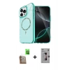 MARSİLYAN™- iPhone 16 Pro Kılıf Kıvılcım Form Prime - Siyah Bilvis 3D Mat Cam Ekran Koruyucu + Raze Metal Kamera Lens - CLTM