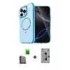 MARSİLYAN™- iPhone 16 Pro Kılıf Kıvılcım Form Prime - Siyah Bilvis 3D Mat Cam Ekran Koruyucu + Siyah Raze Metal Kamera Lens