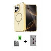 MARSİLYAN™- iPhone 16 Pro Kılıf Kıvılcım Form Prime - Siyah Bilvis 3D Mat Cam Ekran Koruyucu + Siyah Raze Metal Kamera Lens