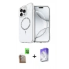 MARSİLYAN™- iPhone 16 Pro Kılıf Kıvılcım Form Prime - Siyah Bilvis 5in1 3D Magic Cam Ekran Koruyucu + Raze Metal Kamera Lens - CLTM