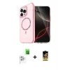 MARSİLYAN™- iPhone 16 Pro Kılıf Kıvılcım Form Prime - Siyah Buffer Cam Ekran Koruyucu + Raze Metal Kamera Lens - BZ