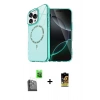 MARSİLYAN™- iPhone 16 Pro Kılıf Kıvılcım Form Prime - Siyah Buffer Cam Ekran Koruyucu + Raze Metal Kamera Lens - SH