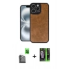 MARSİLYAN™- iPhone 16 Pro Kılıf Kıvılcım Işık Serisi - Şeffaf 360 Full Body Arka Koruyucu + Raze Metal Kamera Lens - SH