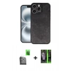 MARSİLYAN™- iPhone 16 Pro Kılıf Kıvılcım Işık Serisi - Şeffaf 360 Full Body Arka Koruyucu + Raze Metal Kamera Lens - SH