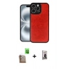 MARSİLYAN™- iPhone 16 Pro Kılıf Kıvılcım Işık Serisi - Siyah Bilvis Hayalet Cam Ekran Koruyucu + Raze Metal Kamera Lens - CLTM