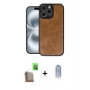MARSİLYAN™- iPhone 16 Pro Kılıf Kıvılcım Işık Serisi - Siyah Joko Magic 5D Cam + Raze Metal Kamera Lens - CLTM