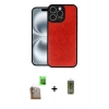 MARSİLYAN™- iPhone 16 Pro Kılıf Kıvılcım Işık Serisi - Siyah Joko Magic 5D Hayalet Cam + Raze Metal Kamera Lens - CLTM
