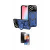 MARSİLYAN™- iPhone 16 Pro Kılıf Kıvılcım Modern Serisi - Siyah 3D Antistatik Mat Seramik Nano Ekran Koruyucu
