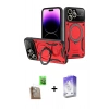 MARSİLYAN™- iPhone 16 Pro Kılıf Kıvılcım Modern Serisi - Siyah Bilvis 5in1 3D Magic Cam Ekran Koruyucu + Raze Metal Kamera Lens - CLTM