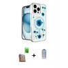 MARSİLYAN™- iPhone 16 Pro Kılıf Kozmos Doku - Siyah Joko Magic 5D Cam + Raze Metal Kamera Lens - CLTM