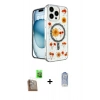 MARSİLYAN™- iPhone 16 Pro Kılıf Kozmos Doku - Siyah Joko Magic 5D Cam + Raze Metal Kamera Lens - CLTM