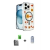 MARSİLYAN™- iPhone 16 Pro Kılıf Kozmos Doku - Siyah Joko Magic 5D Cam + Raze Metal Kamera Lens - SH