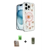 MARSİLYAN™- iPhone 16 Pro Kılıf Kozmos Doku - Siyah Joko Magic 5D Hayalet Cam + Raze Metal Kamera Lens - CLTM