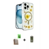 MARSİLYAN™- iPhone 16 Pro Kılıf Kozmos Doku - Siyah Joko Magic 5D Hayalet Cam + Raze Metal Kamera Lens - CLTM